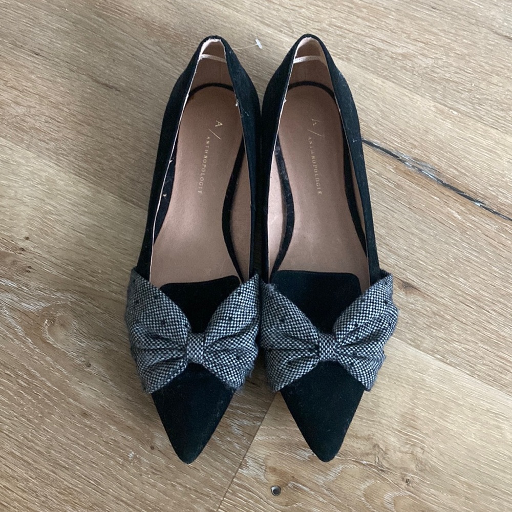 Black Anthropologie flats size 8.5